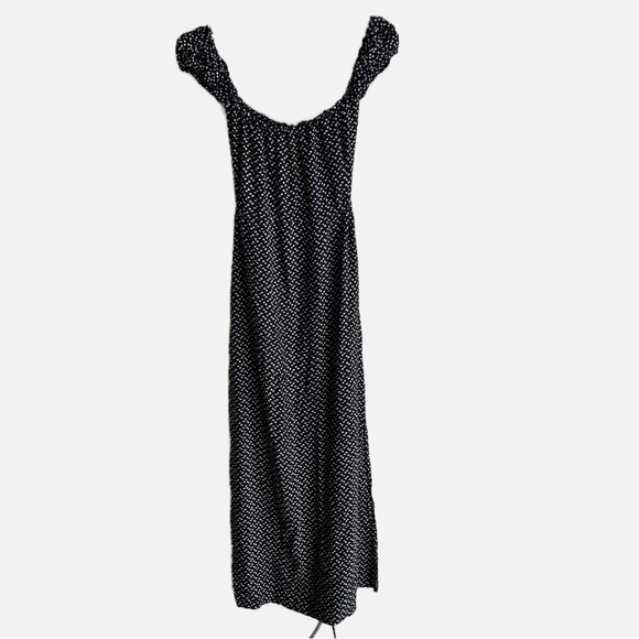 Auguste Leila Button Down Day Dress Size 2 in Black with White Dots - Picture 9 of 9